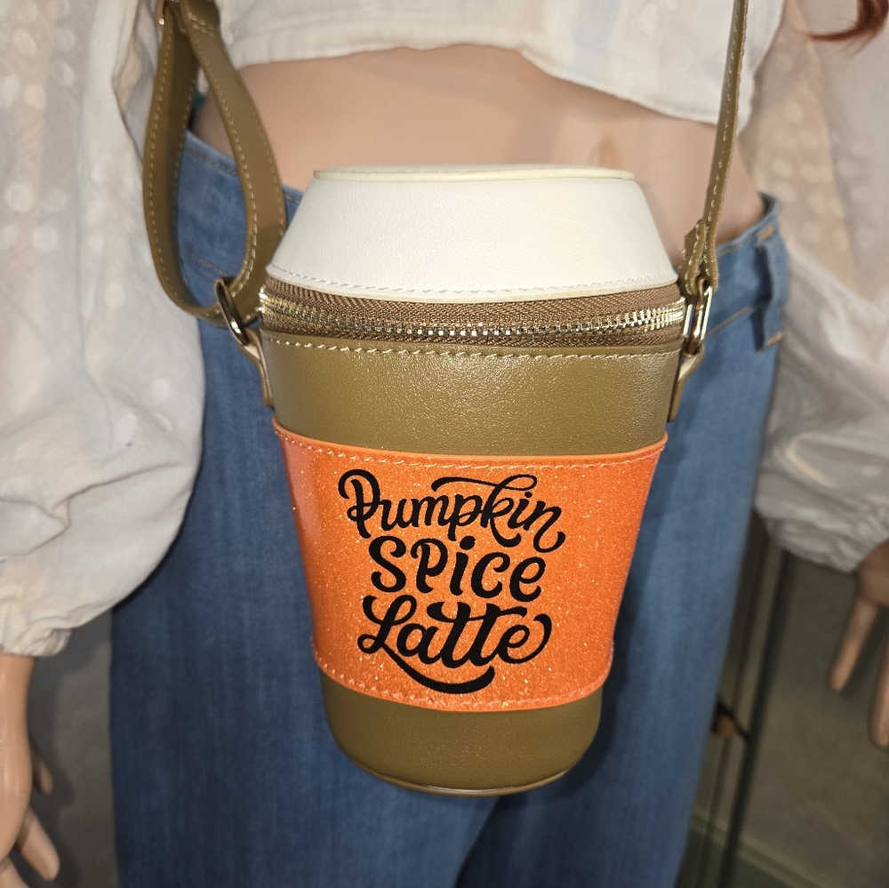 Fine by me Pumpkin spice Latte crossbody purse